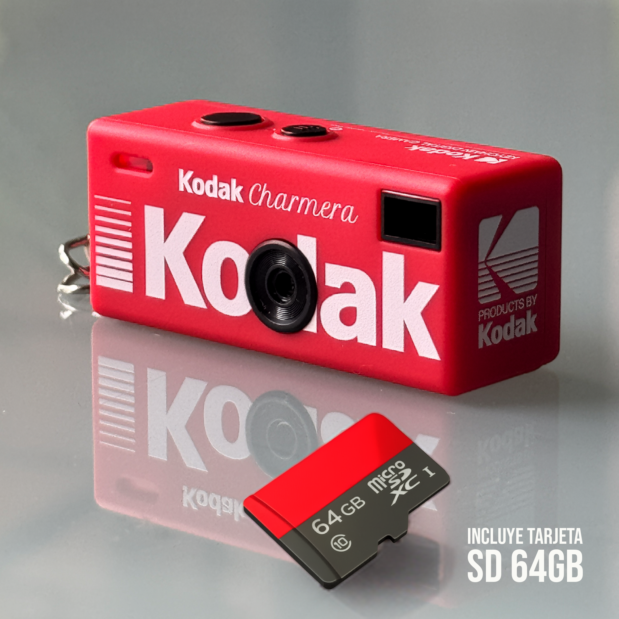 Kodak Charmera - Keychain Cámara Digital con Micro SD 64GB