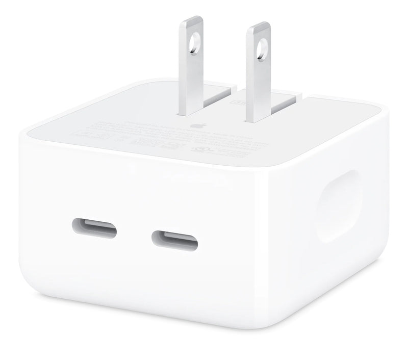 Adaptador de corriente compacto de 35 W con dos puertos USB MW2H3AM/A 1
