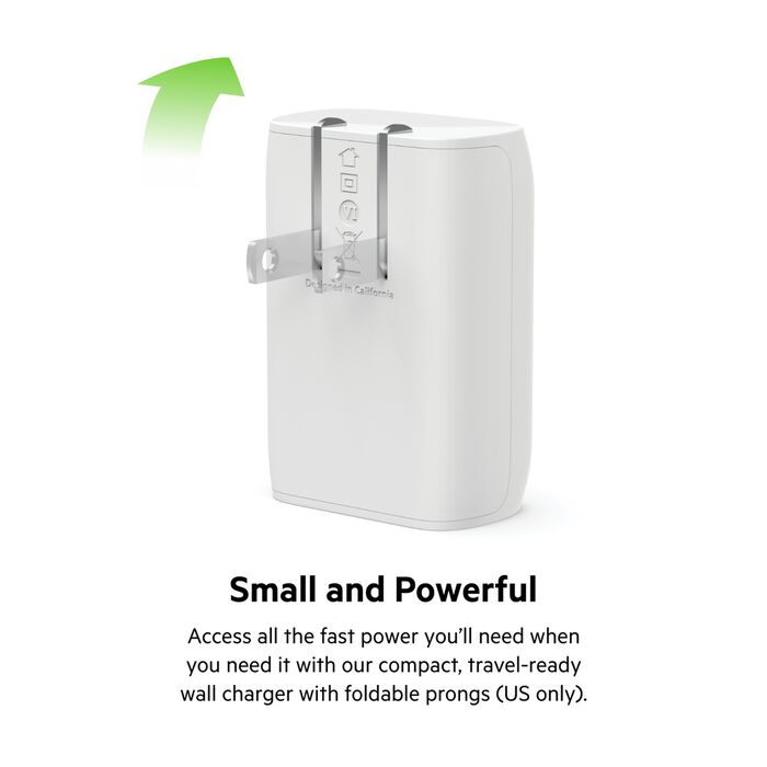 Cargador De Pared Belkin 30w + Cable Usb C A Usb C 1 M WCA005DQ1MWH-B6 5