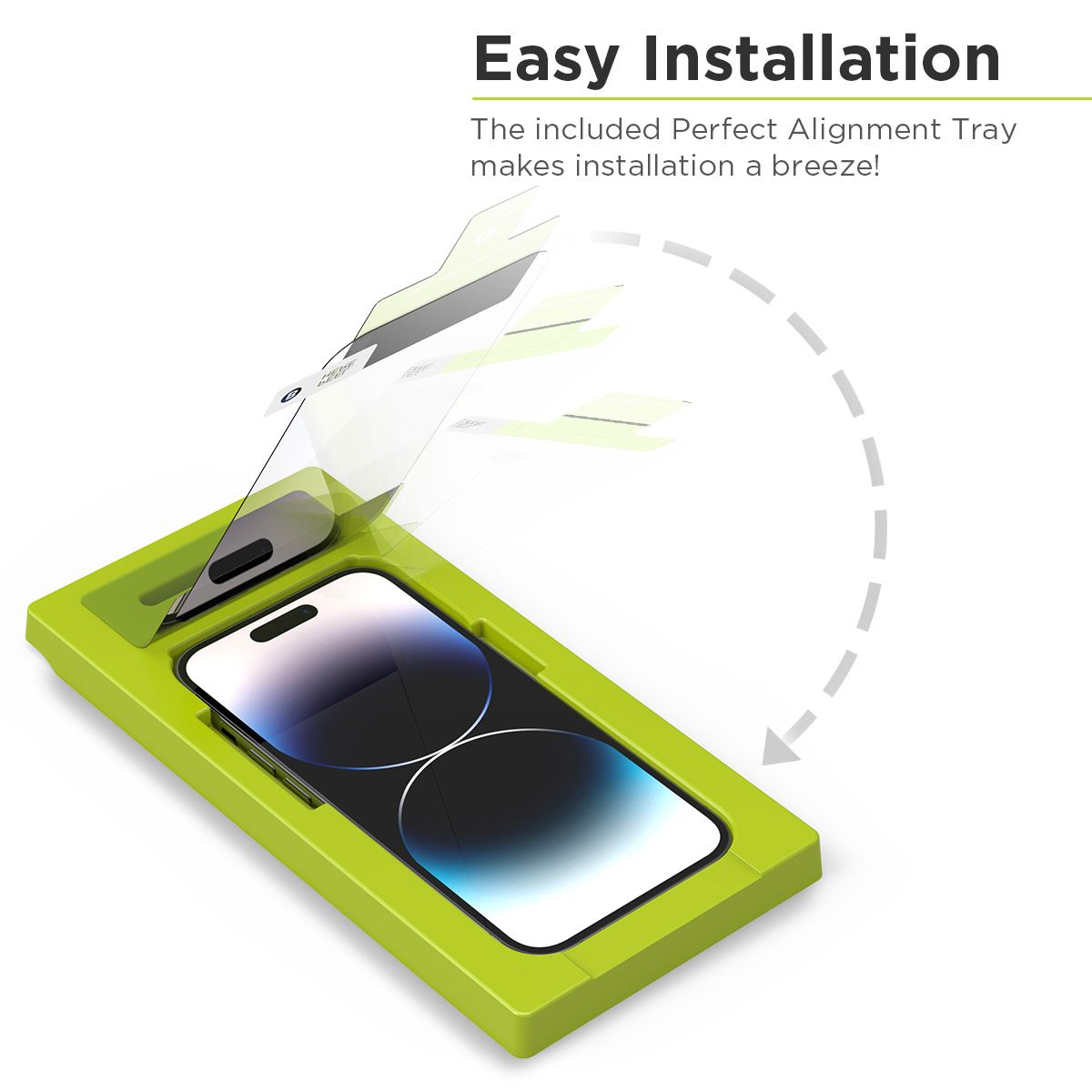 Protector de pantalla de cristal de alta definición con band 64223PG 2