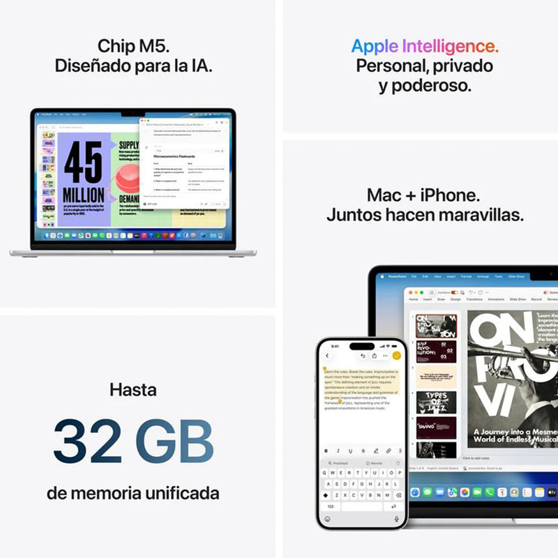 MacBook Air 13 M5 Plata 5